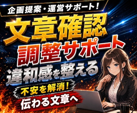 文章に不安がある方の文章確認・調整サポートをします 文章に不安を感じたら一度ご相談ください イメージ1