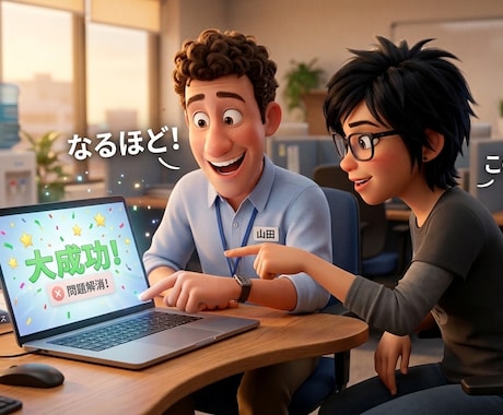 画面共有で一緒に操作！即解決します あなたの「ちょっと困った」にビデオ通話で親切に解決します イメージ1