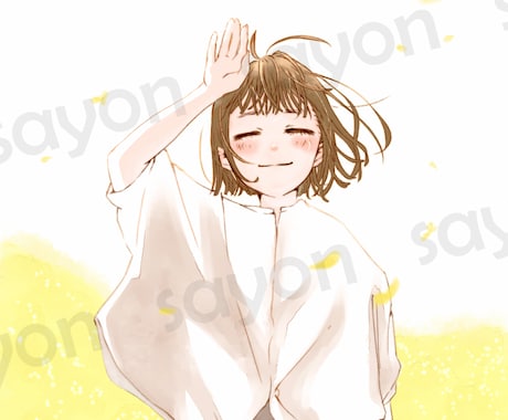 イラスト多数/完成品のイラストを販売しています ほのぼの・ほんわか一枚絵/アイコン・動画サムネなどに イメージ1