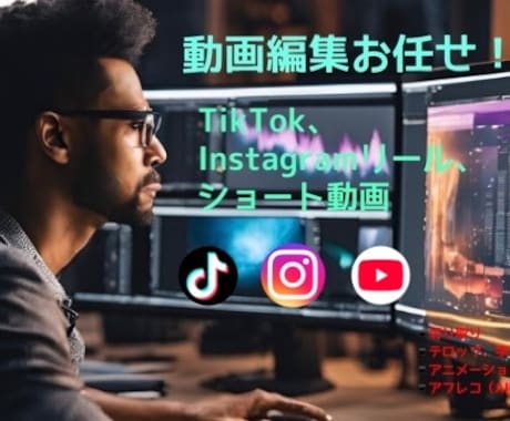 TikTok、リール、縦型ショート動画を編集します 安くてハイクオリティーのサービスを提供します イメージ1