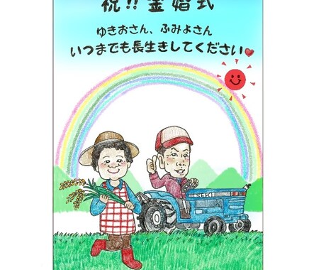 お部屋に飾れる似顔絵を作成いたします プレゼントとしても★思い出を形にしませんか？ イメージ2