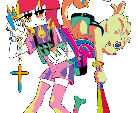 デフォルメ・ポップでかわいいイラストをご提供します イメージ1