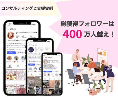 売上につながるInstagram運用代行をします 総フォロワー400万人超｜投稿・分析・改善まで丸ごと対応 イメージ2