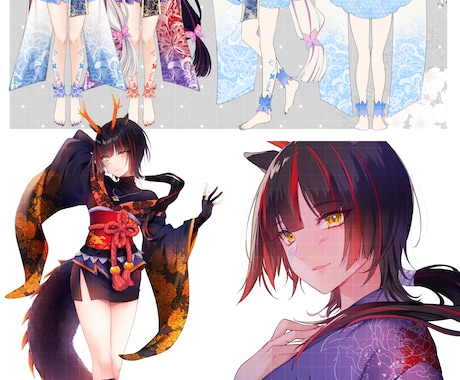 超低予算の方向け！全て一括で担当します モデリング込み立ち絵制作＋SDイラストのお得プランセット イメージ2
