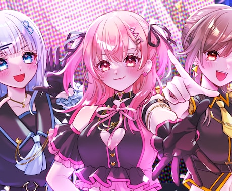 可愛いイラスト描きます 似顔絵・歌ってみた・立ち絵・キャラクターデザインなど イメージ2