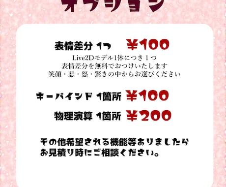 格安Live2Dモデリングおうけします お安くモデリングを依頼したい方へ イメージ2