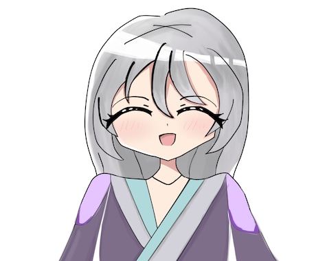 アニメのようなかわいい正面絵を描きます 商用利用可能！ココナラ最低価格で手軽に自分だけのアイコンを イメージ1