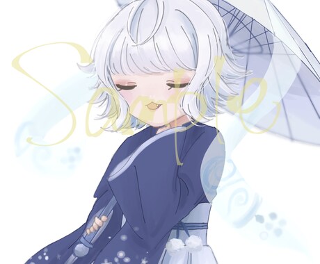 SNSアイコン描きます 髪の色や目の色など自由な色で塗ります！ イメージ2