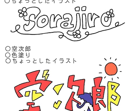 オリジナルで字のデザインします 画像につけるちょっとしたサインや自分だけのロゴに。 イメージ2