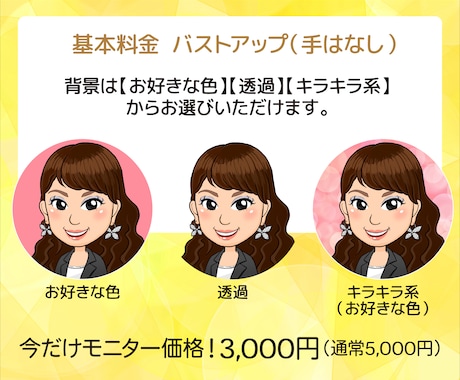 しあわせ似顔絵であなたらしさを描きます SNSアイコンにも使える！親しみやすい印象のデジタル似顔絵 イメージ2
