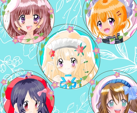 アイコンとヘッダー、一枚絵、制作します ※商用利用OK。アイコンとヘッダーのセット割引もあります。 イメージ2