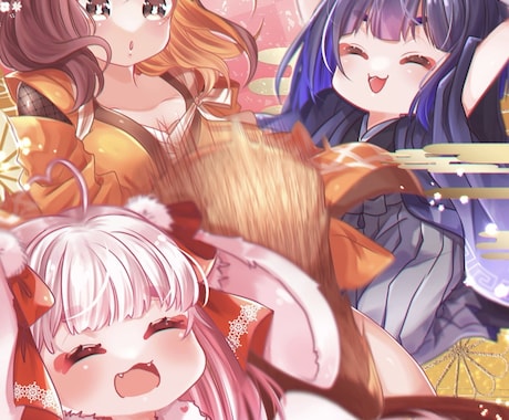 絵柄寄せOK！可愛いイラストを心を込めて描きます アイコン、歌ってみた、グッズ用などのイラストにいかがですか✨ イメージ2