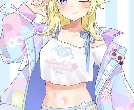 最短2日！可愛いイラスト制作します sns活動などで使える可愛い人物イラストを描きます イメージ2