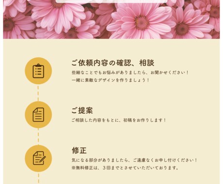 ポップ/可愛い/お洒落etc.チラシを作成します 友達感覚OK！親しみやすさ満点でご案内☆ イメージ1