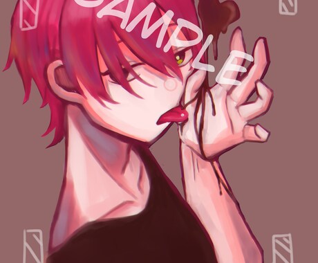 SNS等のアイコンやMVの一枚絵描きます 絵柄や雰囲気等、希望に沿った一枚を仕上げます。 イメージ1