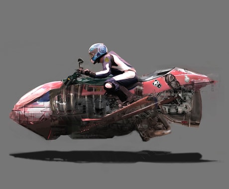 横向きのSFに出てきそうな乗り物コンセプト作ります 現役コンセプトアーティストが制作します！ イメージ2