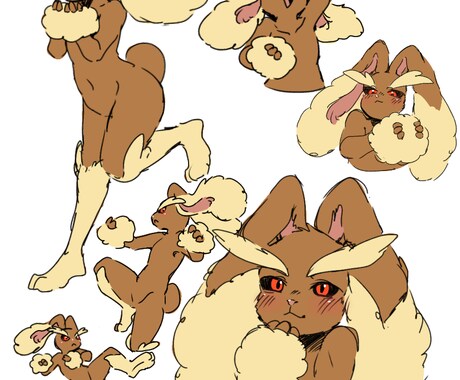 アニメキャラ、ケモノなど描きます どんな生き物でもお気軽にどーぞ！ イメージ2
