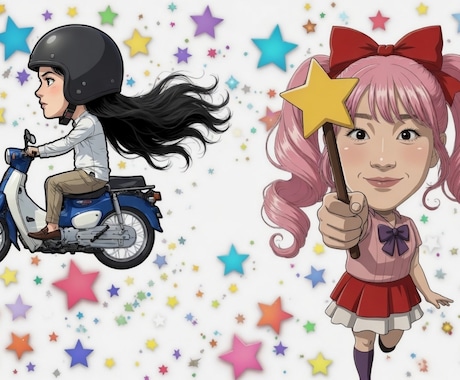少しリアルな似顔絵を作成します 少しリアルでゆるい感じのタッチが独特でクセになります イメージ2