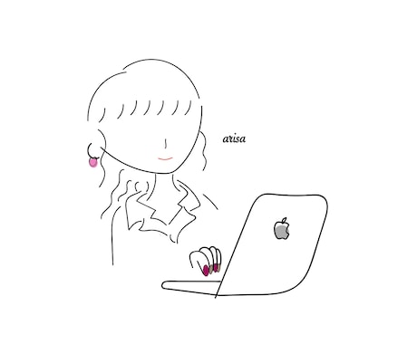 おしゃれな線画タッチで似顔絵を描きます おしゃれでシンプルな似顔絵を描いて欲しい方必見。 イメージ1