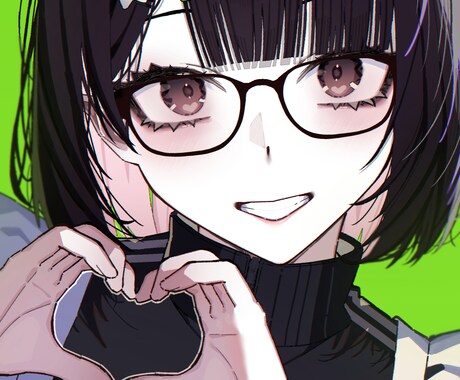 アイコンイラスト描きます 繊細な髪とキラキラした瞳を描くのが得意です イメージ1