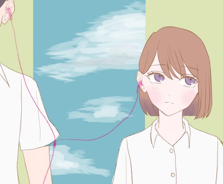 シンプルな塗りでオシャレなイラスト描きます ご要望に合わせて様々な雰囲気のイラストをご用意します！ イメージ2