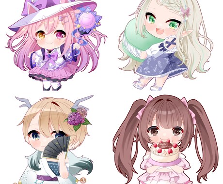 配信者さん向けのイラストを提供させて頂きます 可愛くキラキラなイラストが得意です イメージ1
