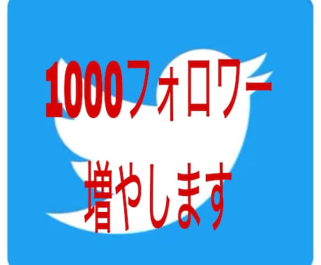 あなたのTwitterフォロワー増やします ★あなたのフォロワー1000人増やします★ イメージ1