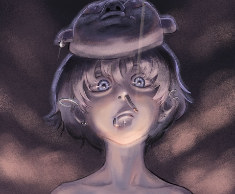 最短即日】印象的なキャライラスト作成します 雰囲気のある印象的なイラストを、用途に合わせて作成します。 イメージ2