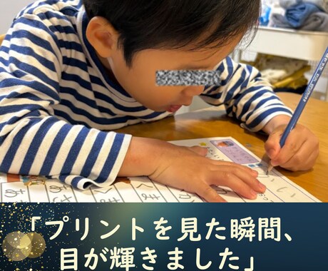 お子さまの好きを活かした学習カリキュラム作成します 発達が気になる"うちの子"専用のオリジナル学習教材がほしい方 イメージ1