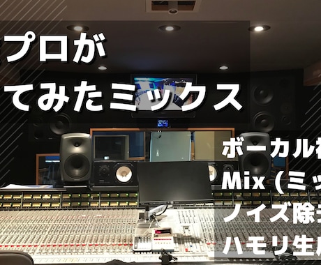 プロがあなたの歌をMIXします 絶対音感持ちのプロが丁寧にピッチ補正仕上げます！ イメージ1
