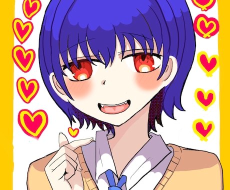 Twitterやインスタで使えるアイコン描きます イメージ1