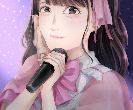 SNSアイコン用のイラスト描きます 自分のヘアメやチェキをアイコンにしたいヲタクの方へおすすめ！ イメージ2