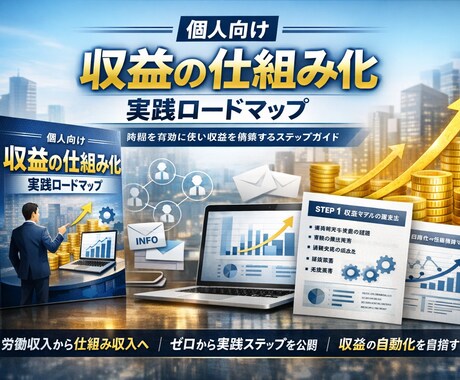 知識ゼロから「仕組みで金が入る状態」教えます 【会社員＆個主限定】不労財源仕組化ロードマップ イメージ1