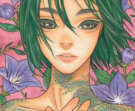 水彩で世界観のあるイラスト製作いたします アナログイラストならではの特別な一枚をお届けします。 イメージ2