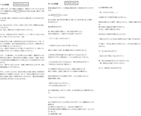 お試し！プロフやコサービス内容の作成、添削します 【限定3名】文章が苦手な人用プロフ、サービス内容作成、添削 イメージ2