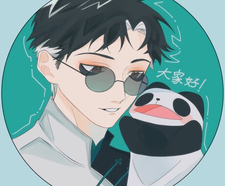 アイコンなどに使える絵を描かせていただきます 可愛いちびキャラやかっこいいキャラクターまで！お任せ下さい！ イメージ1