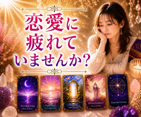 疲れた心をオラクルカードで癒します すべての恋愛に希望と癒しのメッセージをお届けします。 イメージ1