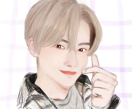 胸上のカラー似顔絵描きます リアルだけどリアル過ぎないイラストが売りです。 イメージ1