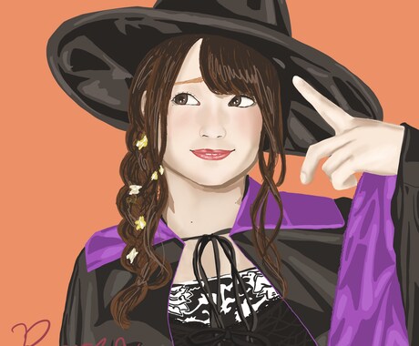 SNSアイコンやプレゼントに♪写真を似顔絵にします 大切な思い出を、やさしいタッチでイラストに イメージ1