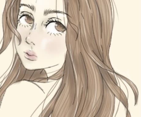 女の子の絵描きます 女の子 リアル風 ポップ風 かわいい イメージ2