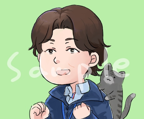 似顔絵アイコン作成します ほどよい具合の似顔絵アイコンです！ イメージ2
