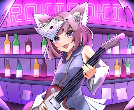 歌ってみた・オリジナル動画に使えるイラスト描きます 歌い手さんの応援をしたいので是非描かせてください！ イメージ2