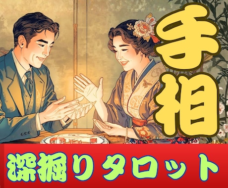 手相画像を鑑定してあなたの運勢お伝えします 手相をしっかり鑑定し気になる運えをさらにタロットで深掘り♪ イメージ1