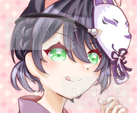 明るめでかわいい印象のアイコンお描きします かわいい女の子中心になります！可愛い男の子も描けます！ イメージ2