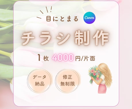 パッと目がとまるチラシを制作します あなたの想いを大切に、一つひとつ心をこめて制作致します イメージ1