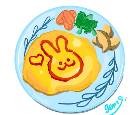 どこか味のある食べ物イラスト描きます 料理の挿絵やメニューに載せたい方に★ イメージ2