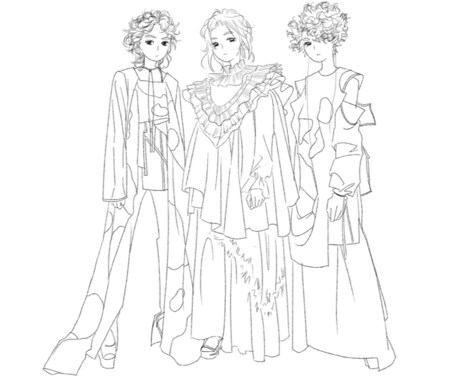 お好きな写真を線画でデフォルメします あなたの思い出をイラストに致します！ イメージ2