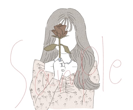 韓国風のお洒落なアイコンイラスト描きます ★あえて顔を描かないお洒落なイラスト★SNSにどうぞ イメージ2
