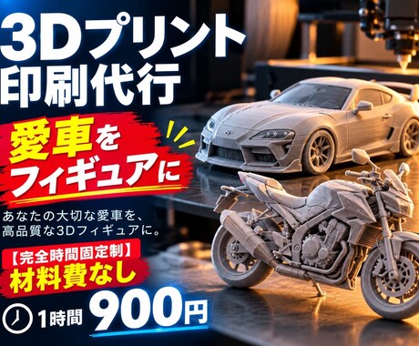 バイク・車【愛車の3Dフィギュア作成】します イメージ1