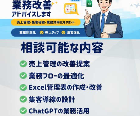 小規模ビジネスの業務改善アドバイスします 売上管理・集客・効率化をサポート イメージ1